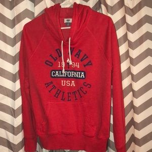Red old navy sweatshirt